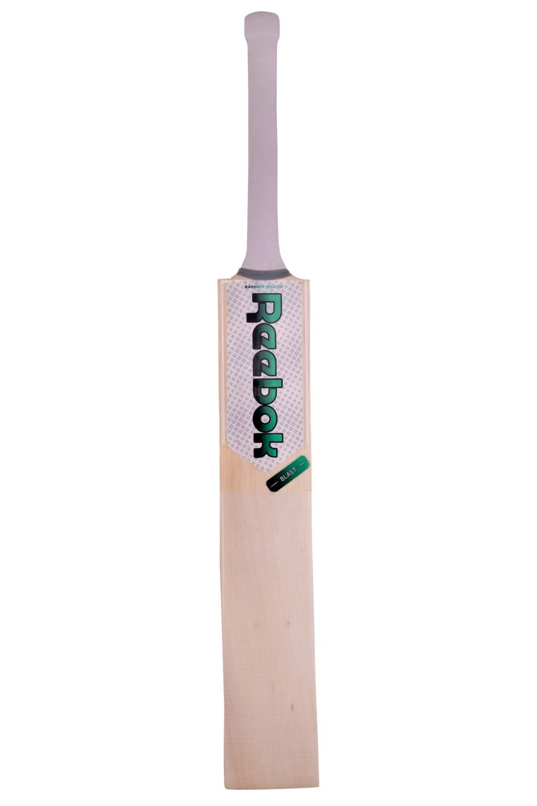 REEBOK Blast (Playing Style- Leather Ball) Full Size Kashmir Willow Cricket Bat for 15+ Yrs (1100-1120 g) Bat Grip and Sticker May Vary Based on Availability
