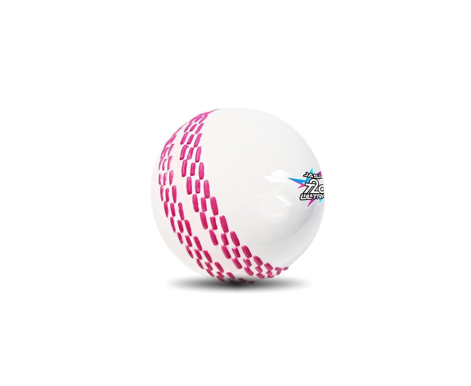 jaspo T-20 Ultra Practice Cricket Ball/Wind Balls (125-130 GMS) for - Indoor & Outdoor Street & Beach Cricket (Pack of 6) (White)