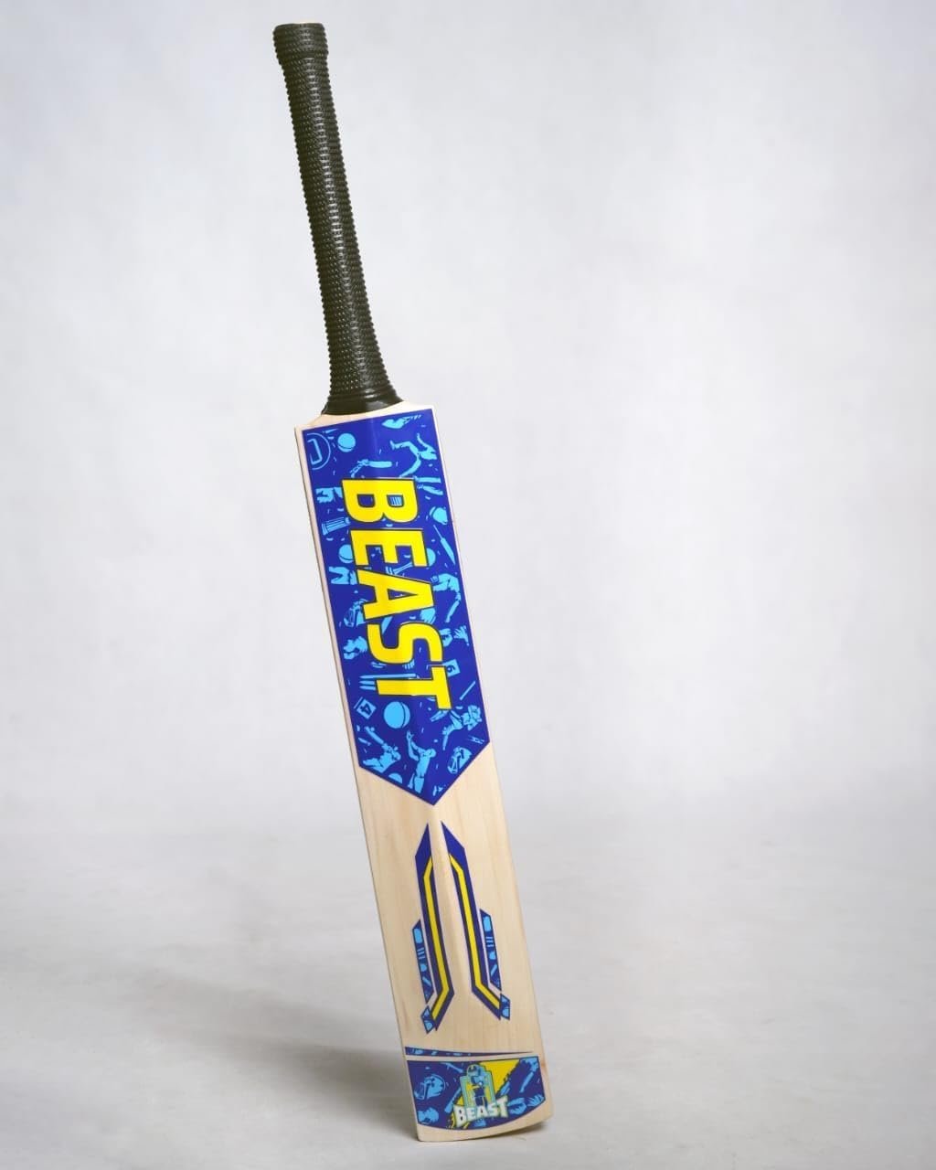 BEAST CRICKET Willow Wood Cricket Bat for Power & Durability – Cricket Bat Wooden with Strong Bat Wood Construction | Ideal Cricket Equipment for Practice, Training & Professional Matches