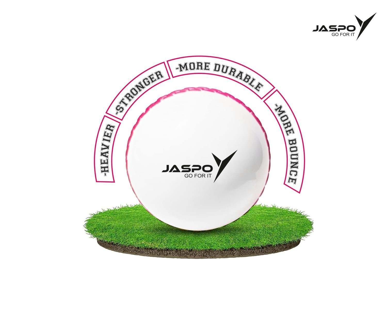 jaspo T-20 Ultra Practice Cricket Ball/Wind Balls (125-130 GMS) for - Indoor & Outdoor Street & Beach Cricket (Pack of 6) (White)