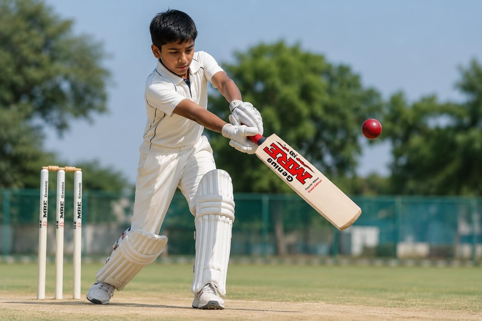 Ramala Premium Popular Willow Wooden Cricket Bat | Lightweight Balanced Power Performance Bat for Tennis Ball | Durable & High-Impact Stroke Control - 76 CM | Size 5 for 8-9 Years | Junior Bat