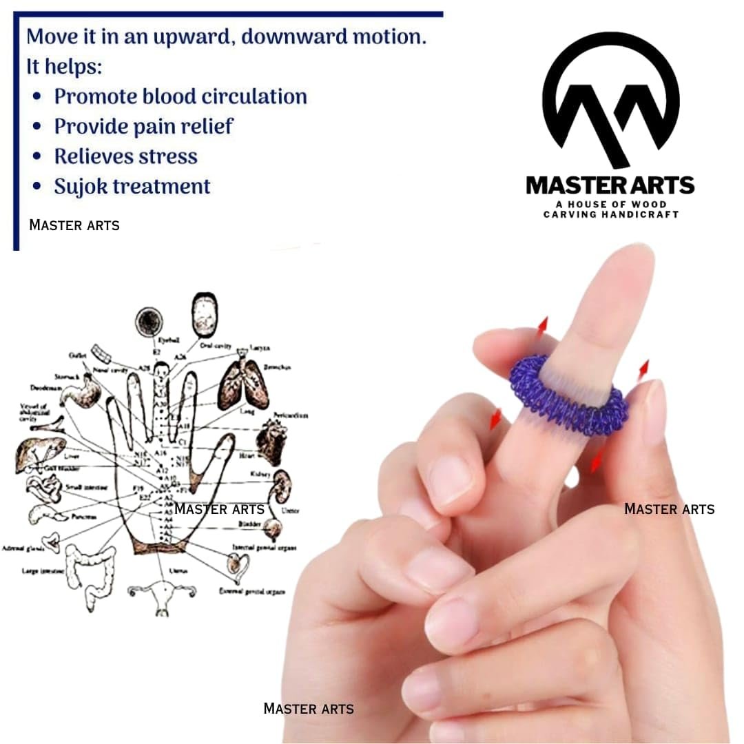 Master arts shisham Wood back/neck/face/head/Hand/legs Massager Roller Body Stress releif Acupressure Acupuncture Cutter Manual Massagers (set of 5) best massager kit, wooden massager (master 1)