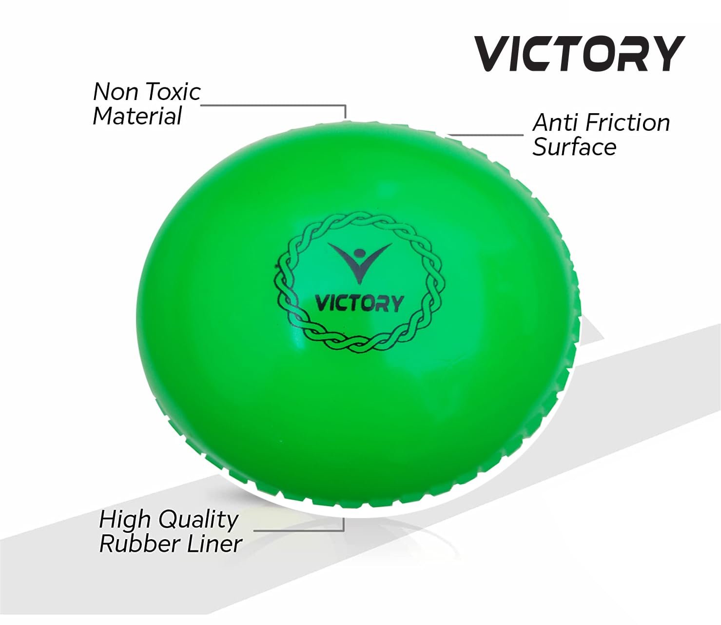 Victory T-20 Synthetic Cricket Ball Match Practice Training | Practice Cricket Ball | Wind Balls | Swing Ball | Indoor & Outdoor Street & Beach Cricket (Multicolor)