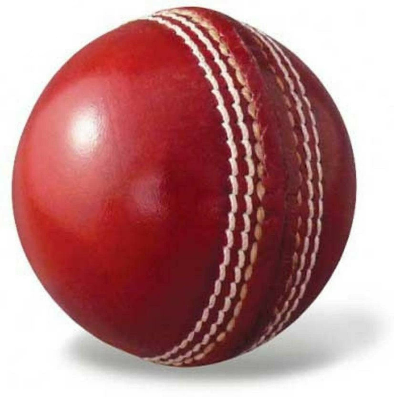 AK SPORTS (Pack Of 2Pcs) Imported Red And White Cricket Leather Ball Combo Cricket Leather Ball (Pack Of 2, White, Red)