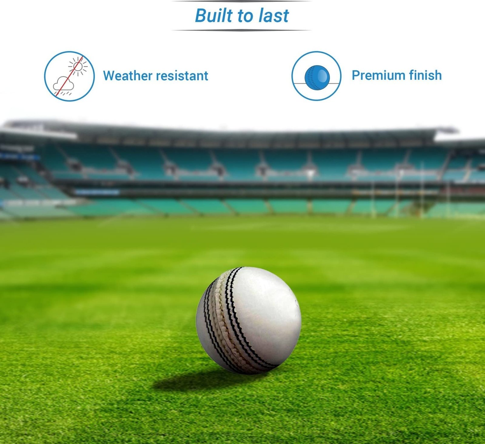 AK SPORTS (Pack Of 2Pcs) Imported Red And White Cricket Leather Ball Combo Cricket Leather Ball (Pack Of 2, White, Red)