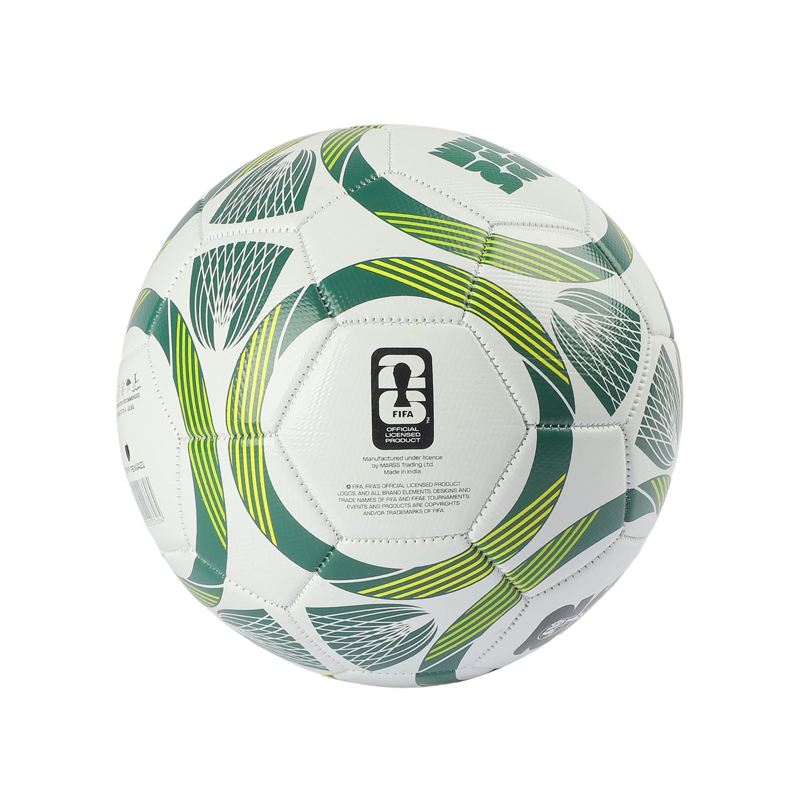Hamleys Football Size 5 Synthetic Leather 32 Panel Match Ball White Green