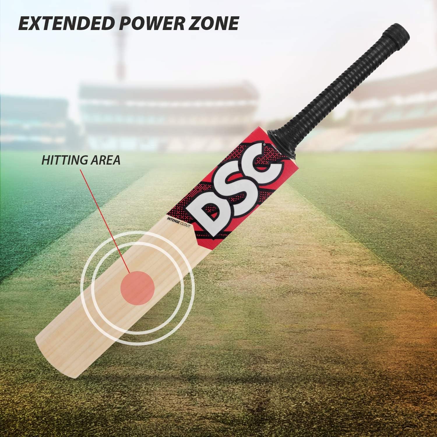 DSC Intense Clout Kashmir Willow Cricket Bat Short Handle Mens