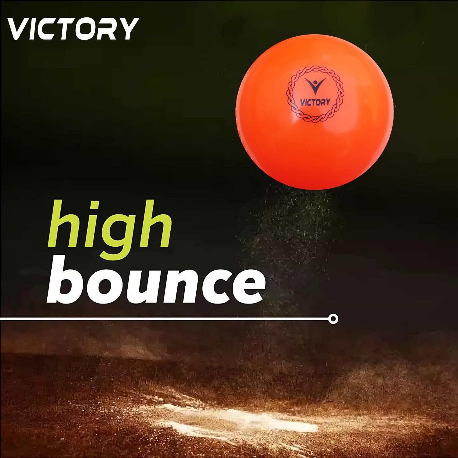 Victory T-20 Synthetic Cricket Ball Match Practice Training | Practice Cricket Ball | Wind Balls | Swing Ball | Indoor & Outdoor Street & Beach Cricket (Multicolor)
