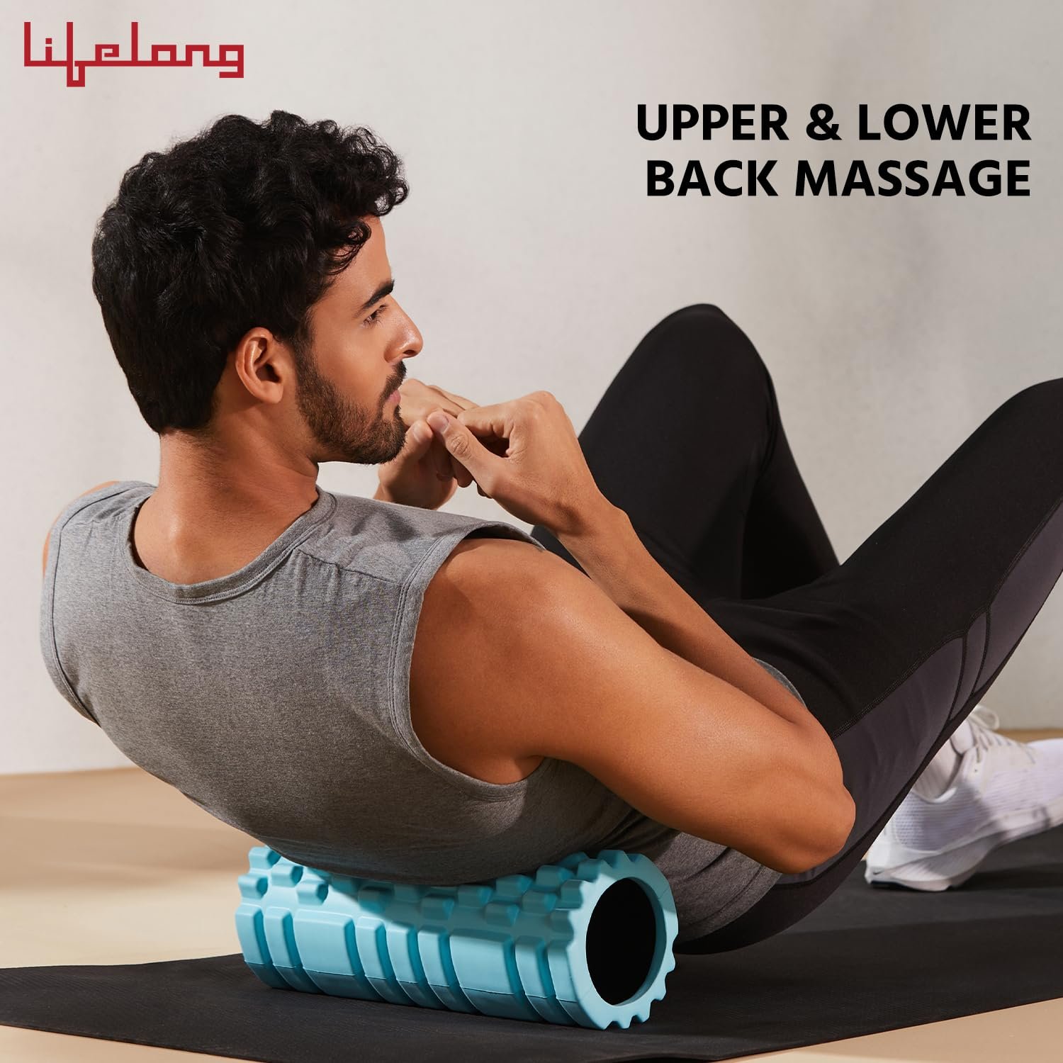 Lifelong Foam Roller for Exercise Gym- Deep Tissue Body Massage Roller for Back Pain, Neck & Knee Pain Relief- Yoga Roller Fitness Workout, Muscle Massager Equipment, Muscle Recovery, Stretching Tool