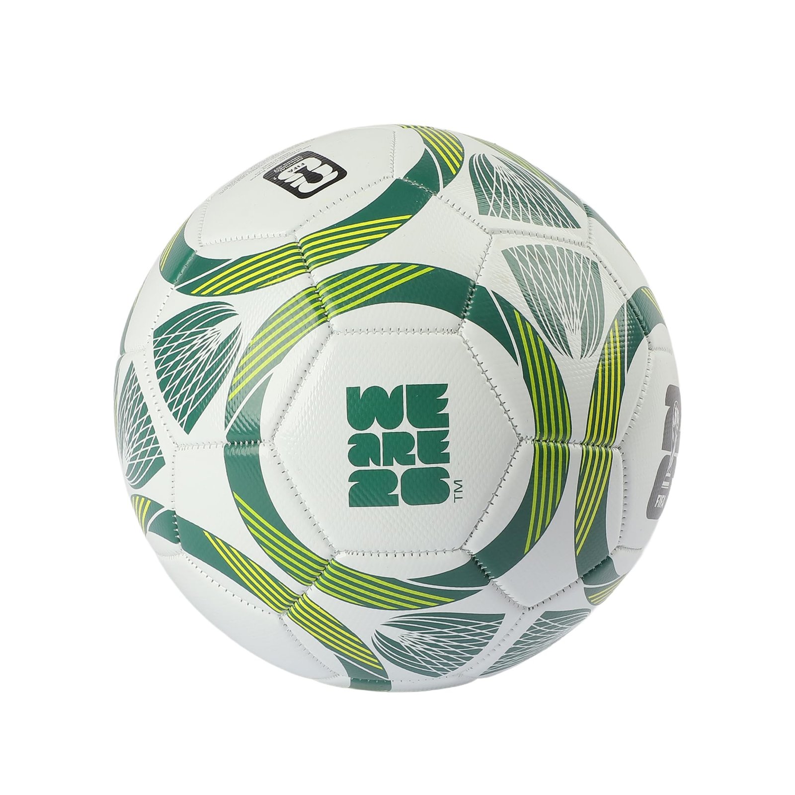 Hamleys Football Size 5 Synthetic Leather 32 Panel Match Ball White Green