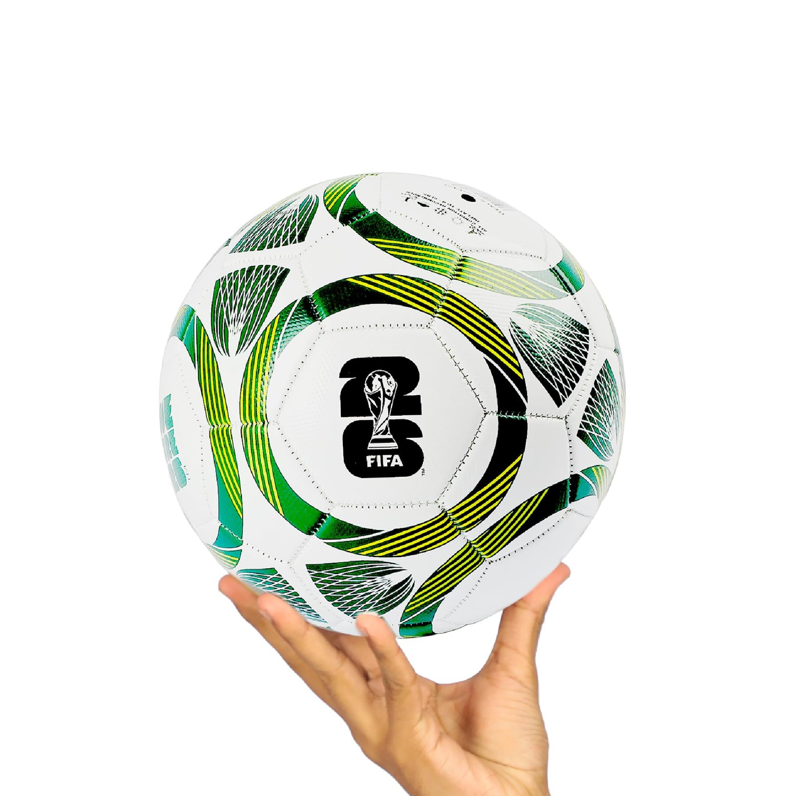 Hamleys Football Size 5 Synthetic Leather 32 Panel Match Ball White Green