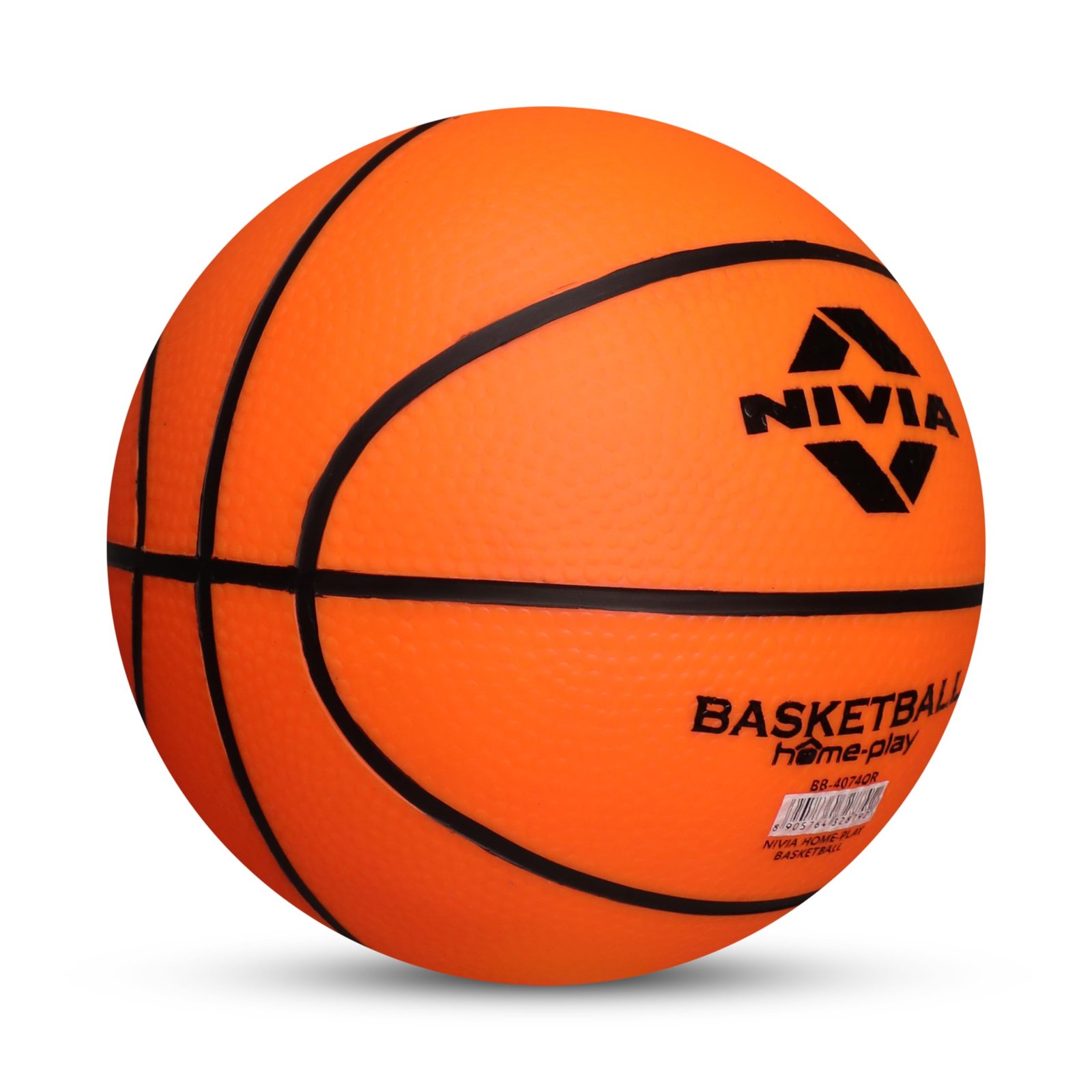 Nivia Home Play Mini Basketball for Kids, As per Basic Standard, Made for Beginners, Soft & Lightweight Toy Ball, Safe for Indoor Play (Orange)