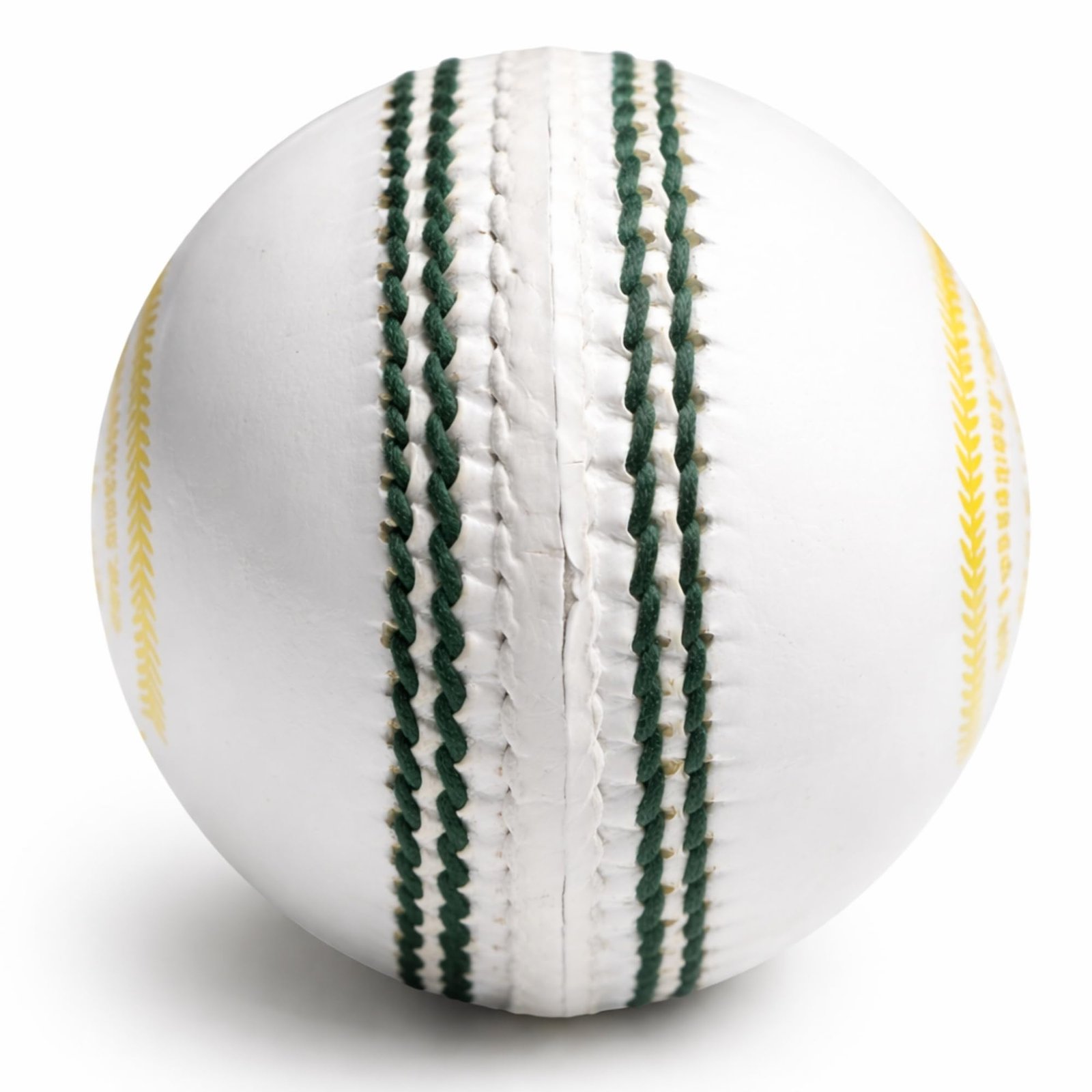 KHELSPACE KS Prime White Leather Cricket Ball for Practice & Training – Entry-Level, Hand-Stitched, Durable Core, Ideal for Nets, Coaching & School Matches