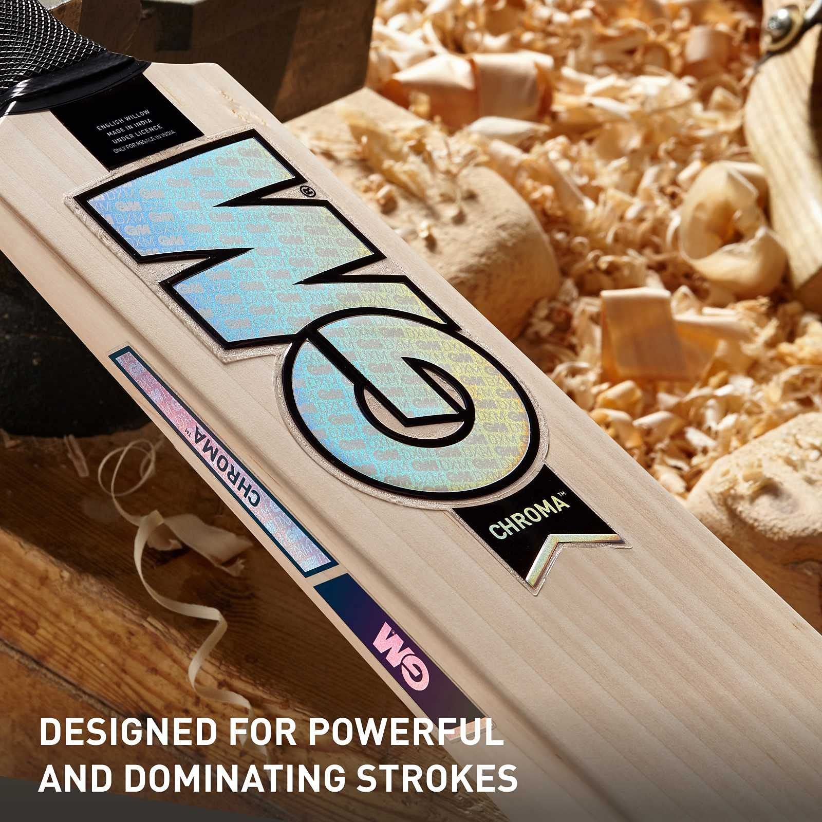 GM Chroma 707 English Willow Short Handle Cricket Bat Size-Mens, Wooden