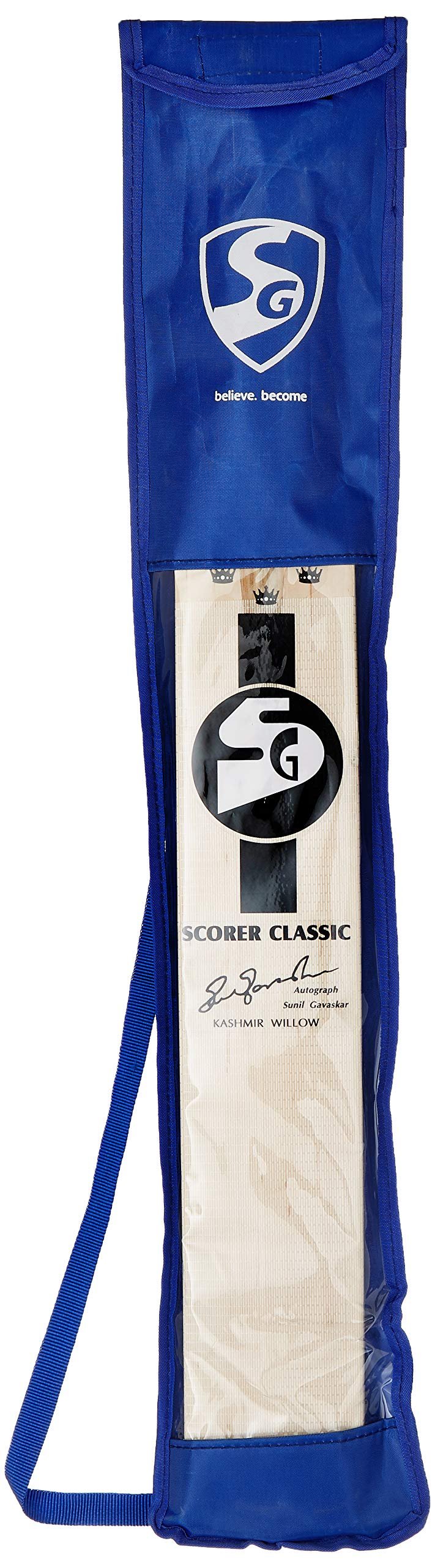 SG Scorer Classic Kashmir Willow Cricket Bat ( Size: Size 3,Leather Ball )