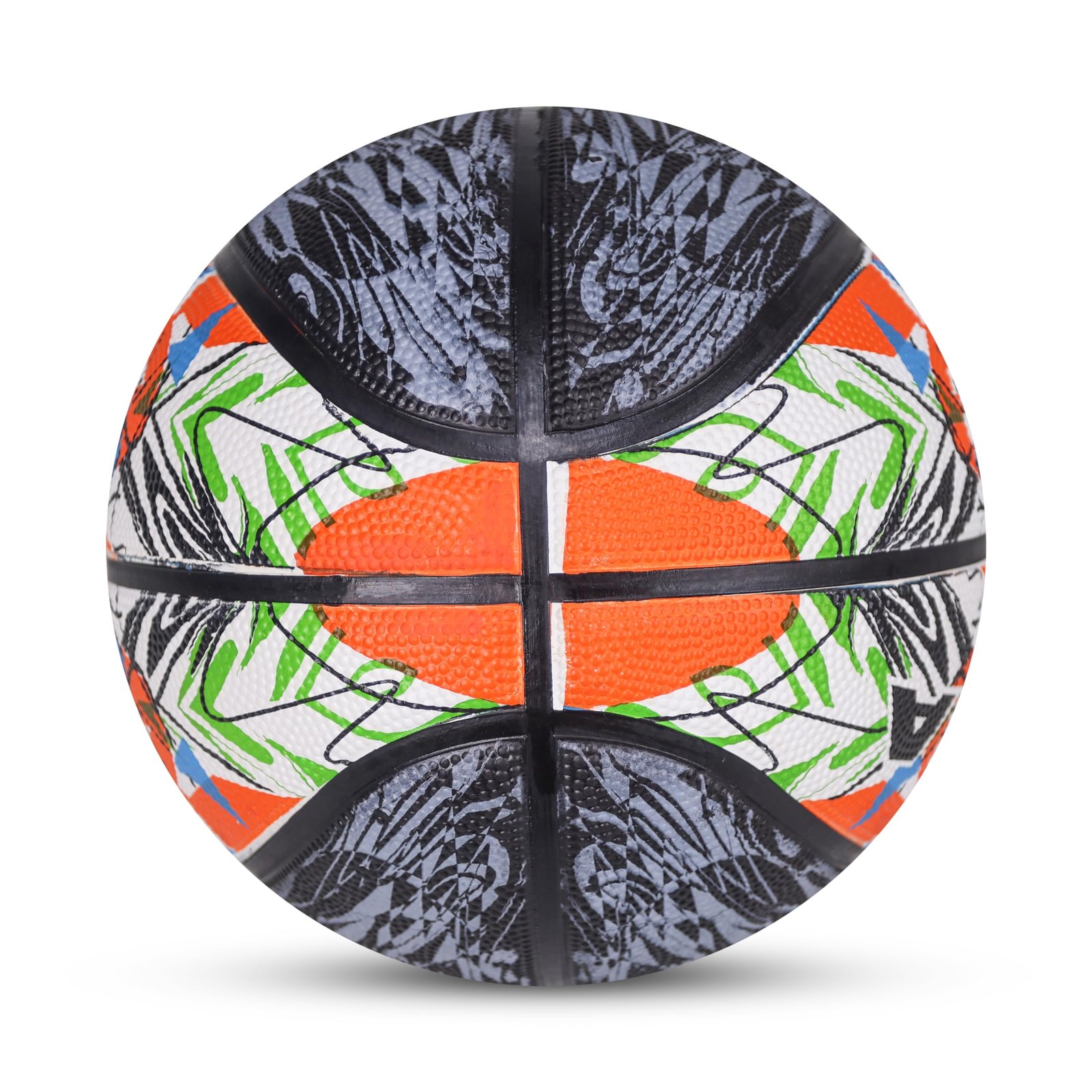 NIVIA Street Art Basketball, As per Basic Standard, 8 Panels, Molded Durable Rubber, Butyl Threadwounded Bladder, Made for Beginners, to Play on All Indoor & Outdoor Surfaces