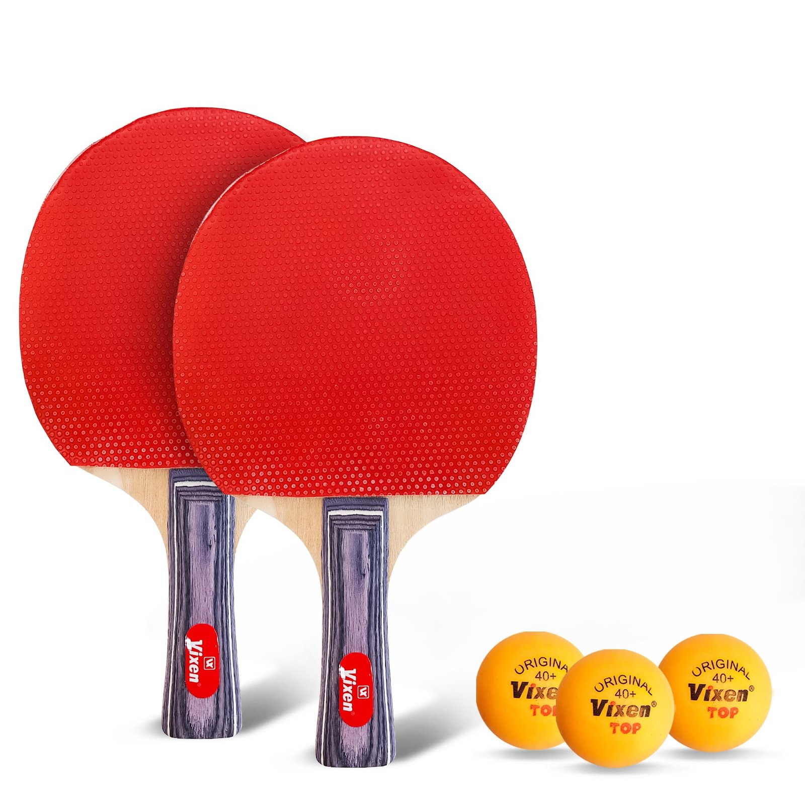 Vixen Table Tennis Bat with Balls Set | Premium Ping Pong Racket Combo | Lightweight & Strong | Indoor & Outdoor Play