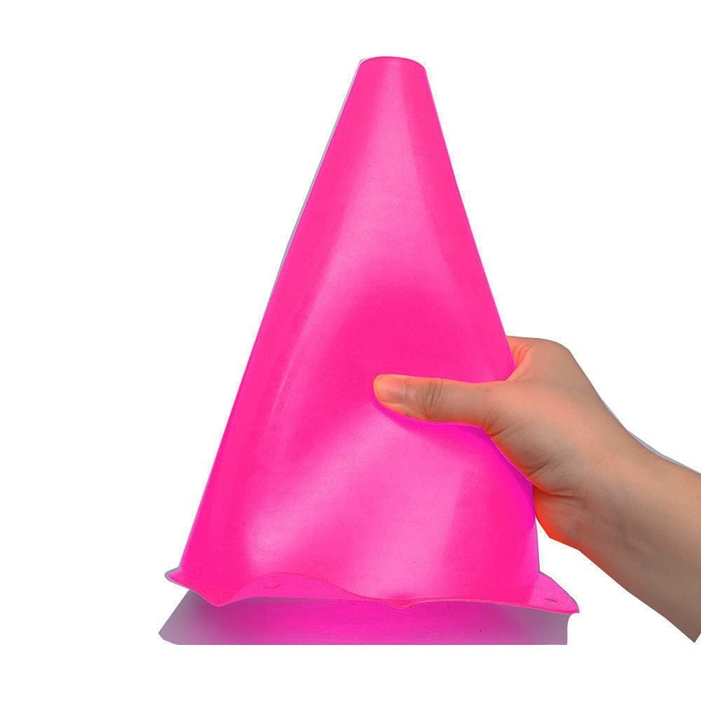 9 inch Traffic Cones, Plastic Sport Cones, Soccer Training Cones for Outdoor Activity & Festive Events (Sets of 10/15/ 20)