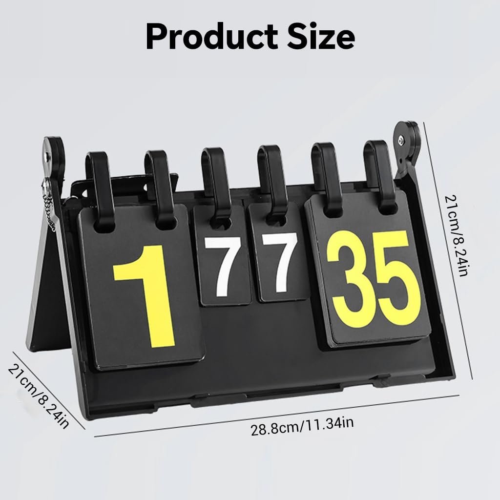 Portable Flip Scoreboard for Football and Basketball Match