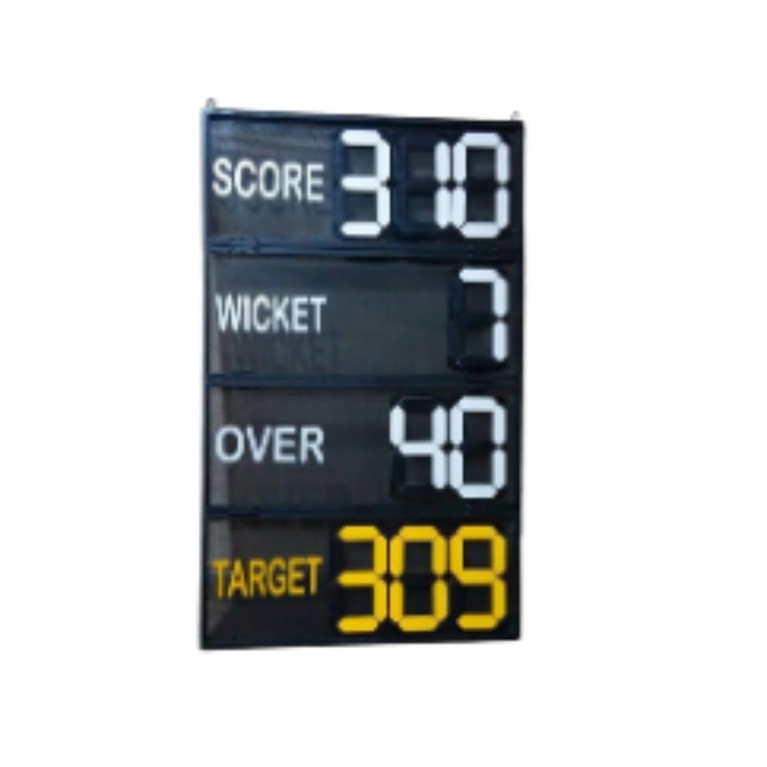 Cricket Scoreboard Mini Manual Portable Match Score Board with Score Wicket Over Target Display for Cricket Ground School Tournament Training