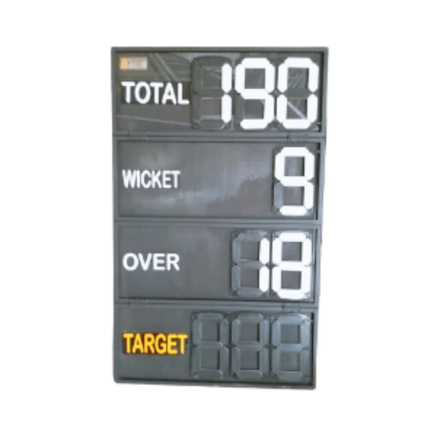Cricket Scoreboard Mini Manual Portable Match Score Board with Score Wicket Over Target Display for Cricket Ground School Tournament Training