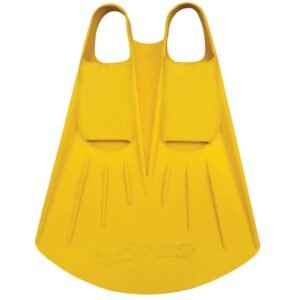 Foil Monofin - Rubber Swimming Fin for Men and Women Swim Flipper to Strengthen Legs and Core - Adult Swim Fin for Swimming and Pool Accessories - Extra Small, Yellow
