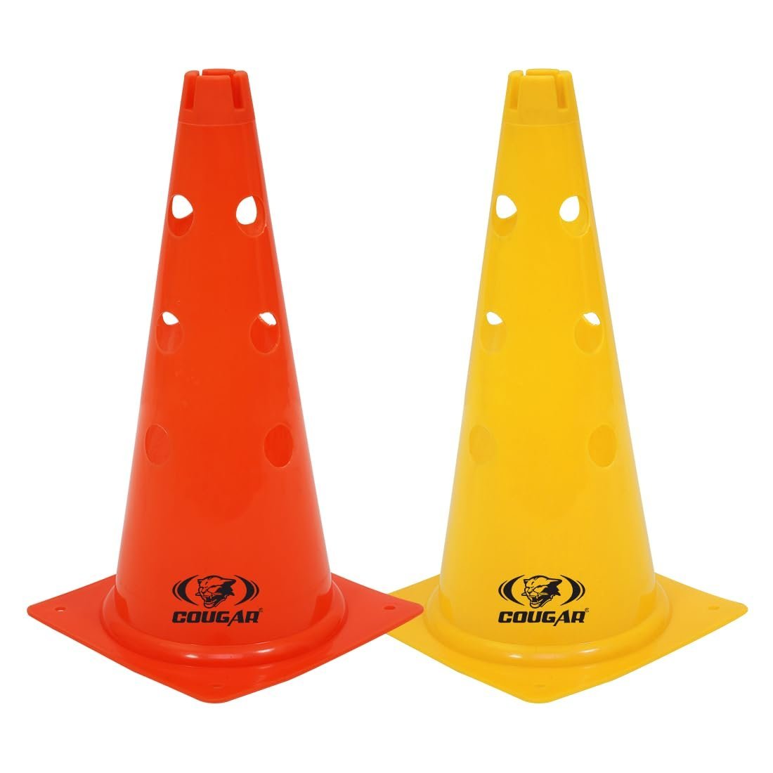 Cone Marker, Cone Marker Set, Cone Markers with Holes, Agility Cones, 18 Inch Agility Cone Marker Set (Pack of 5)