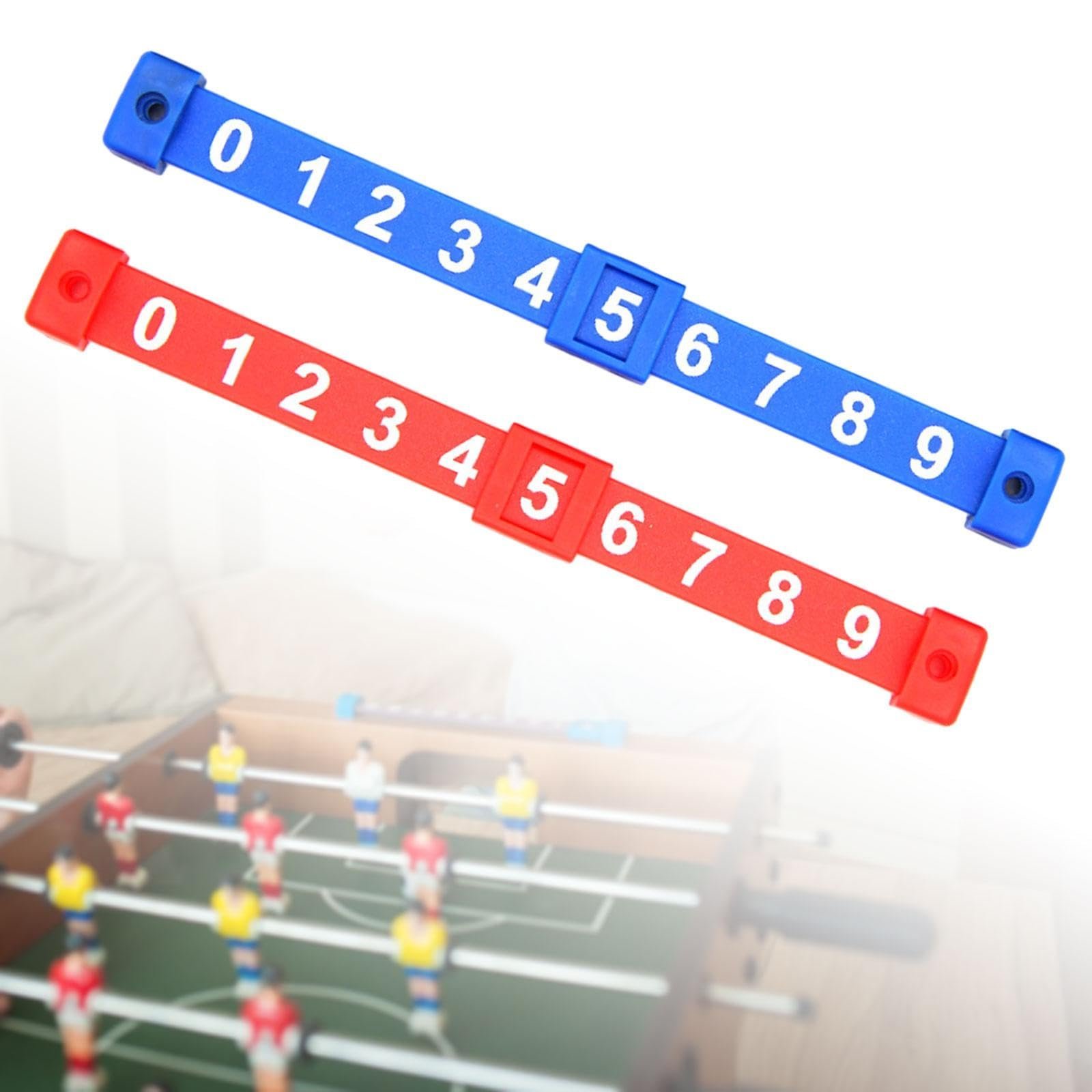 ® 2Pcs Foosball Score Counter Kids Foosball Counters Foosball Table Scoreboard Red and Blue
