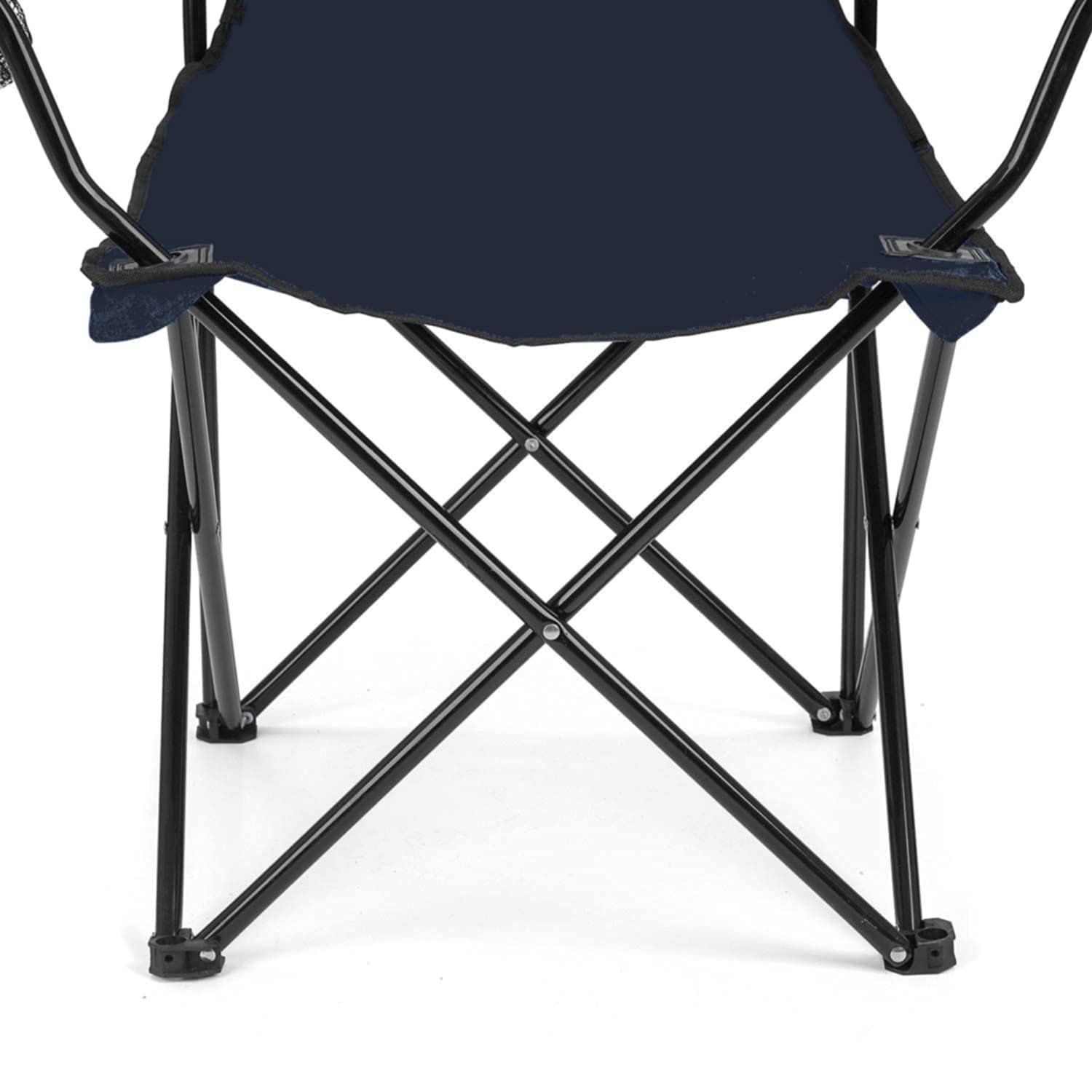 Folding Chair - Portable Foldable Camping Chair for Fishing Beach, Travelling, Lawn, Patio Outdoor Collapsible Chairs (Navy Blue)