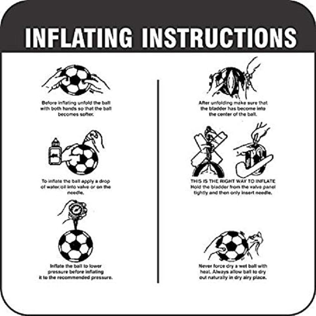 Black & White Football Size 5 with Air Pump & Needle | Waterproof Soccer Ball for Training, Match & Outdoor Play (Pack of 1)