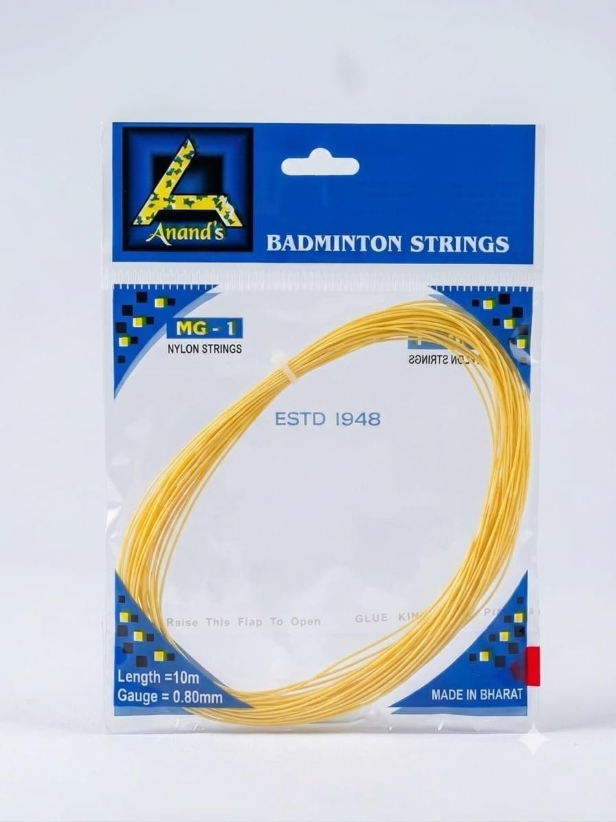 Badminton String 10 Meter Each – String Replacement Pack of 3 (Total 30m) for Badminton Rackets | Durable Nylon Badminton Gut for Rackets | Ideal for Practice & Training(Multicolour)