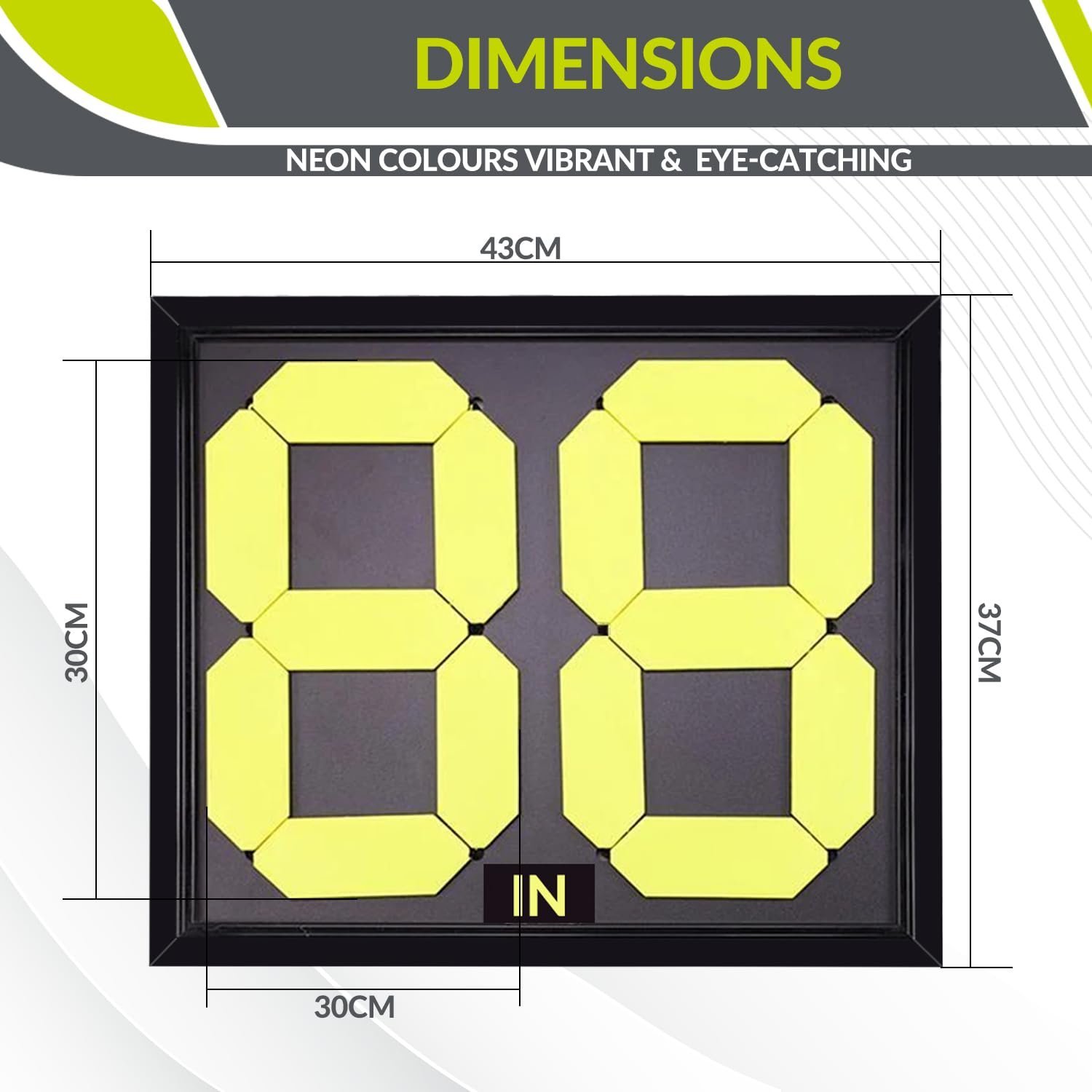 Soccer Substitution Board – Lightweight Football Sub Board for Coaches | Referees & Match Day Use | Durable, Easy-to-Read Player Substitution Display