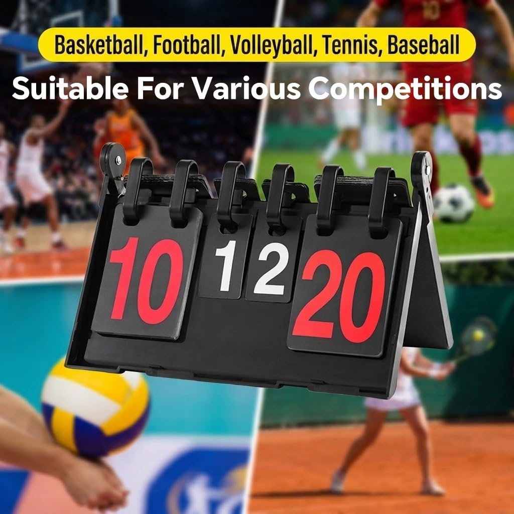 Portable Flip Scoreboard for Football and Basketball Match
