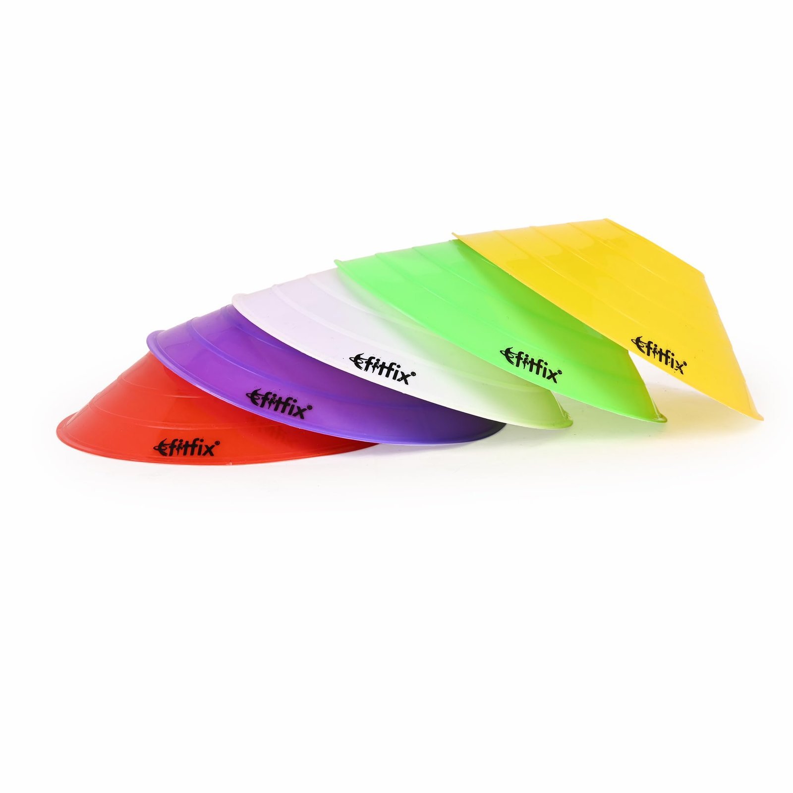 ® Disc Cones Set | Space Marker Cones 2" Height- Agility Training Cones for Cricket, Exercise, Kids Activity, Sports | Football Cones Set with Stand, Carry Bag (Pack of 30 Multicolour Colour)
