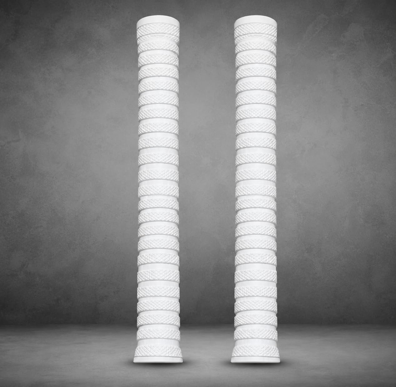 Bhoomi Traders Cricket Bat Grip | Easy Installation | Usage for All Players White Soft Rubber Replacement Cricket Bat Handle Grip, Pack of 2