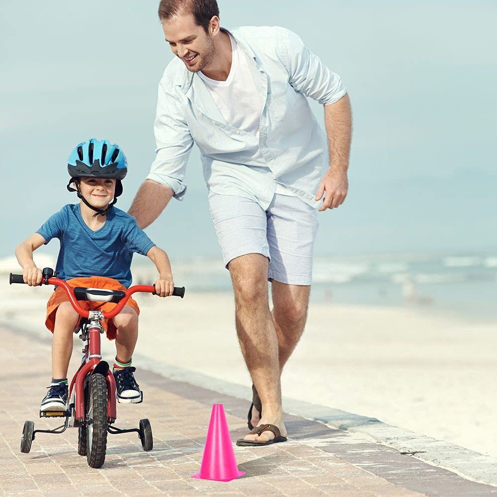 9 inch Traffic Cones, Plastic Sport Cones, Soccer Training Cones for Outdoor Activity & Festive Events (Sets of 10/15/ 20)