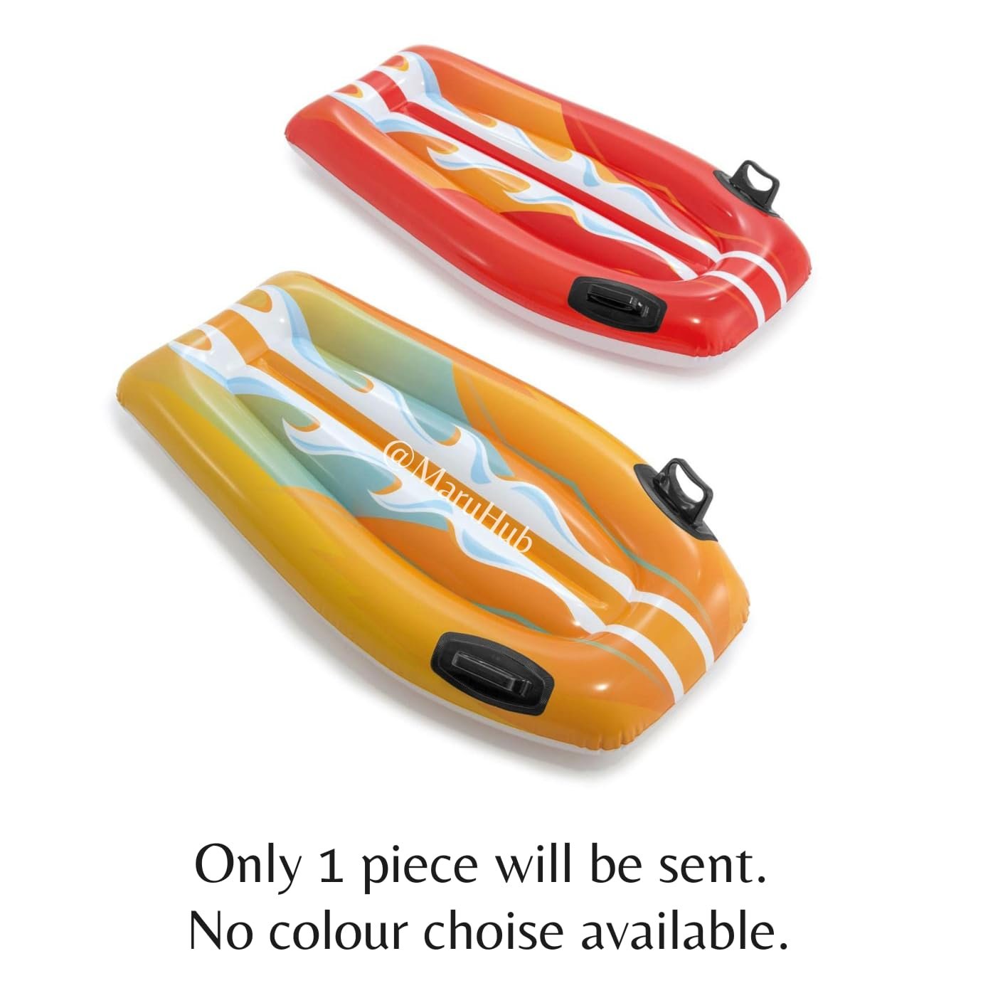 122x62cm Toddler Surf Board for 6 Years and Above Kids | Inflatable Water Slide Mat with Handles PVC Float for Kids | Joy Riders Pack of 1