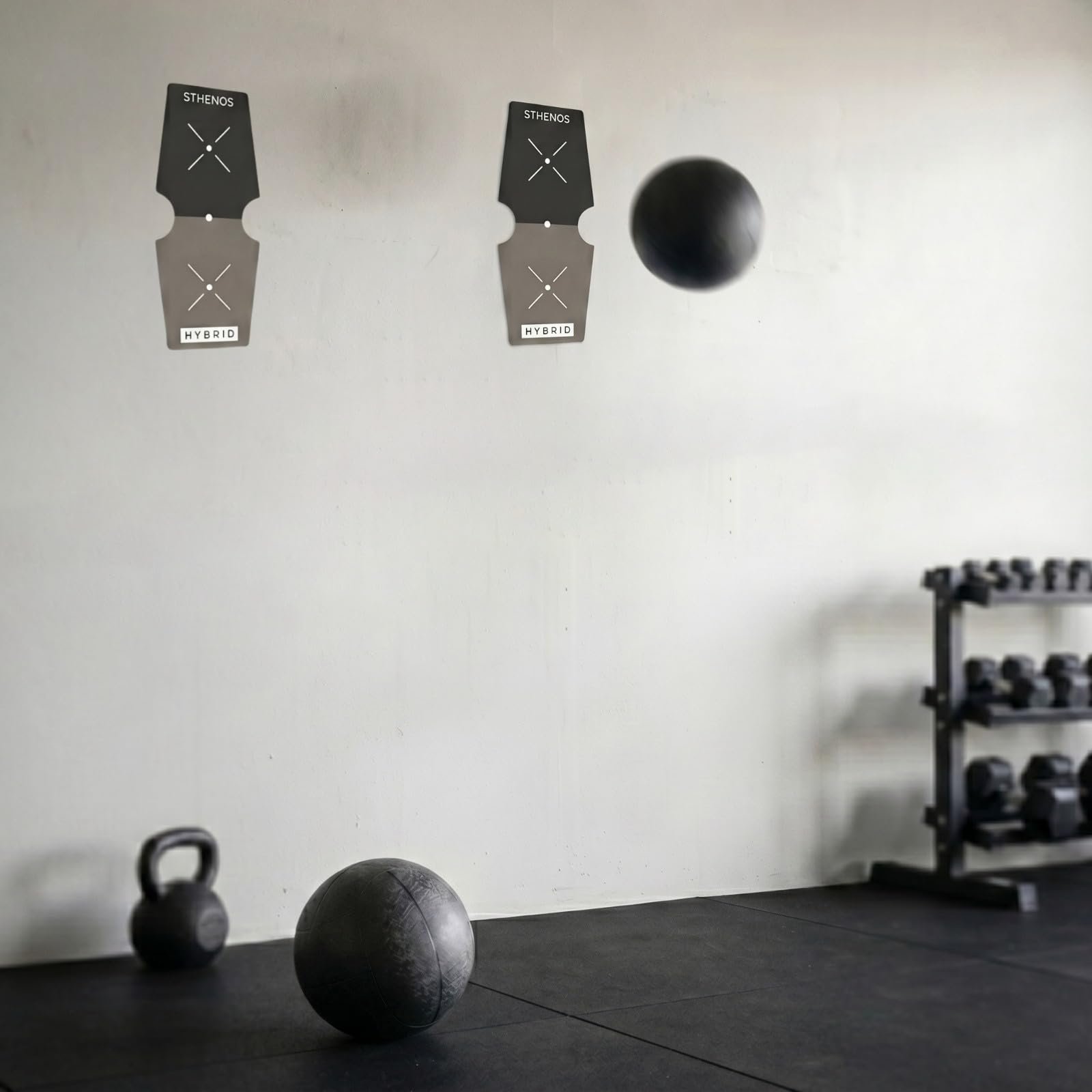 Hyrox Wall Ball Target Sticker Pack of 2, High Adhesive Wall Target Decals for Hyrox & Functional Fitness Training, Removable Renter Friendly Wall Ball Target Marker