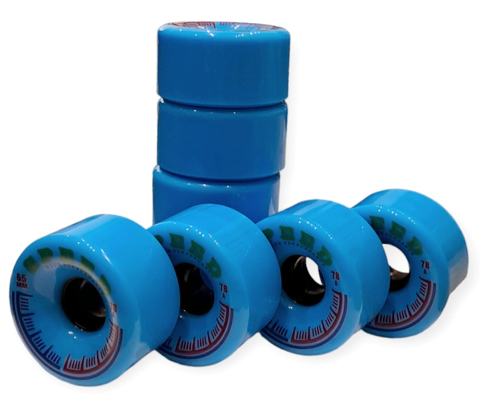Fly Speed Skate Wheels (PU) Wheel Set 65mm 78A Hardness Number of Eight Wheels
