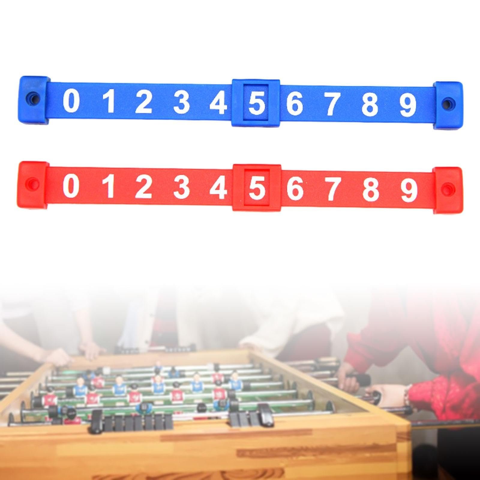 ® 2Pcs Foosball Score Counter Kids Foosball Counters Foosball Table Scoreboard Red and Blue