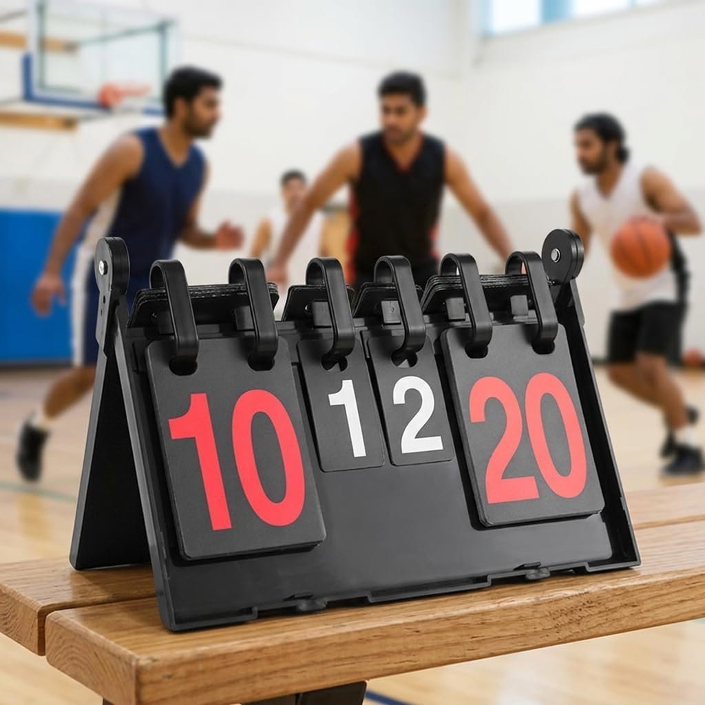 Portable Flip Scoreboard for Football and Basketball Match
