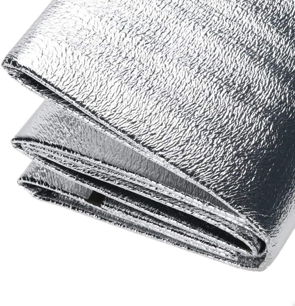 Aluminium Picnic Mat 2x2 Meter | Waterproof Foldable Camping Mat | Moisture Proof Aluminium Foil Outdoor Tent Ground Sheet for Beach, Picnic, Travel & Outdoor Activities