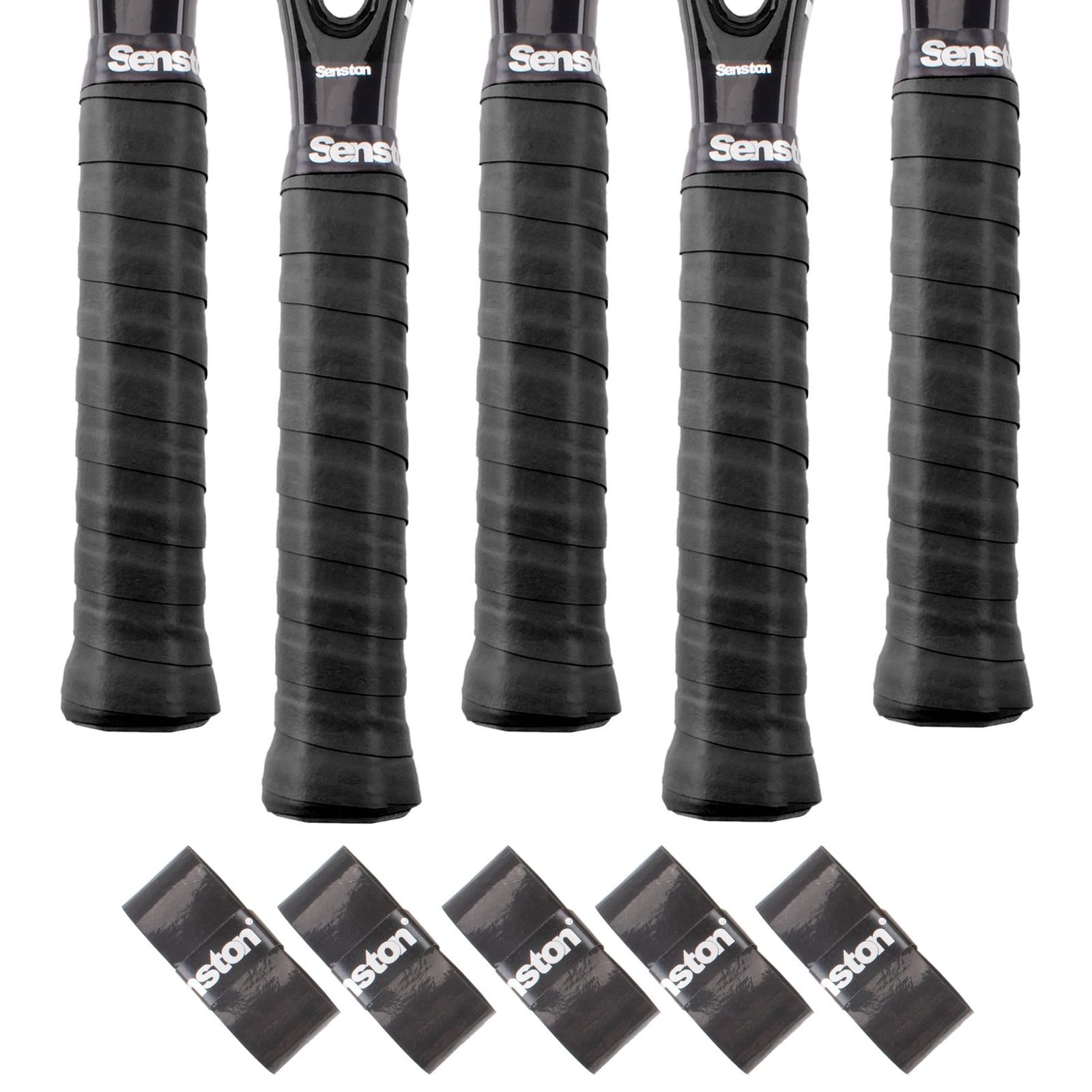Overgrips Pack of 5 Squash Racquet Grips Tennis Badminton Pickleball Racket Grip Tape