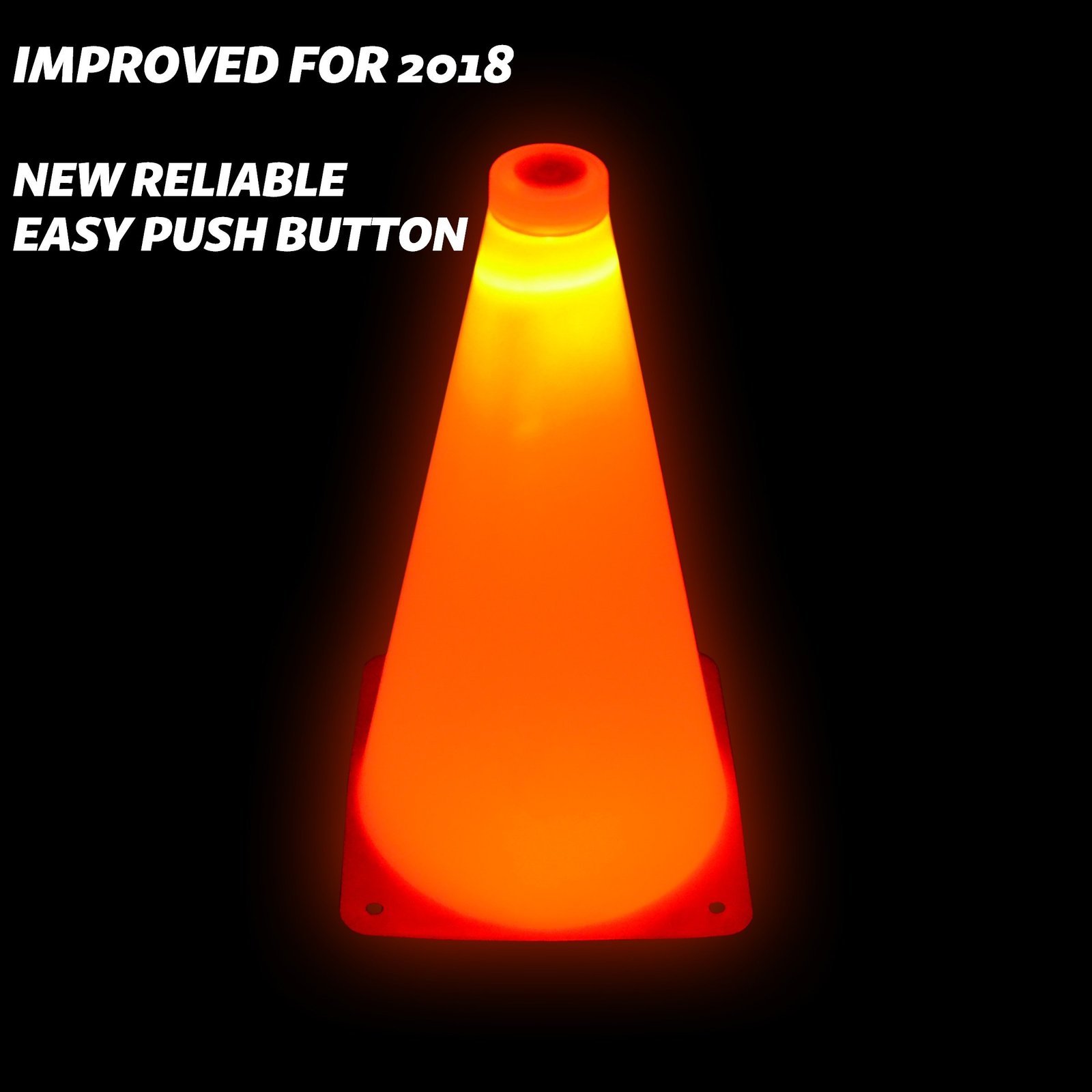 LED Light up Sports Cones (6 Pack), 9"