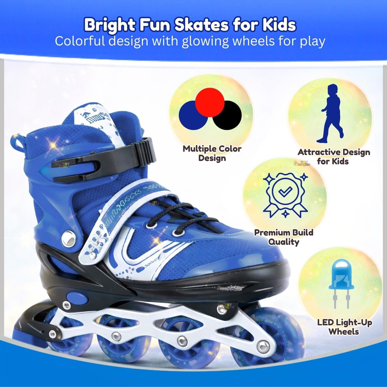 Adjustable Roller Skates for Kids, Quad Roller Skates Shoes