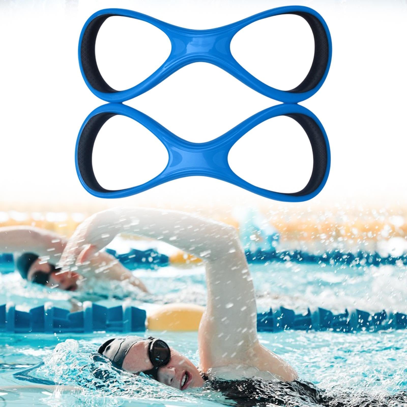 Forearm Fulcrum Fin Teaching 8 Word Auxiliary Professional Swim Webbed Glove Blue S| Sports Equipment | Outdoor Sports Gear | Exercise Gear