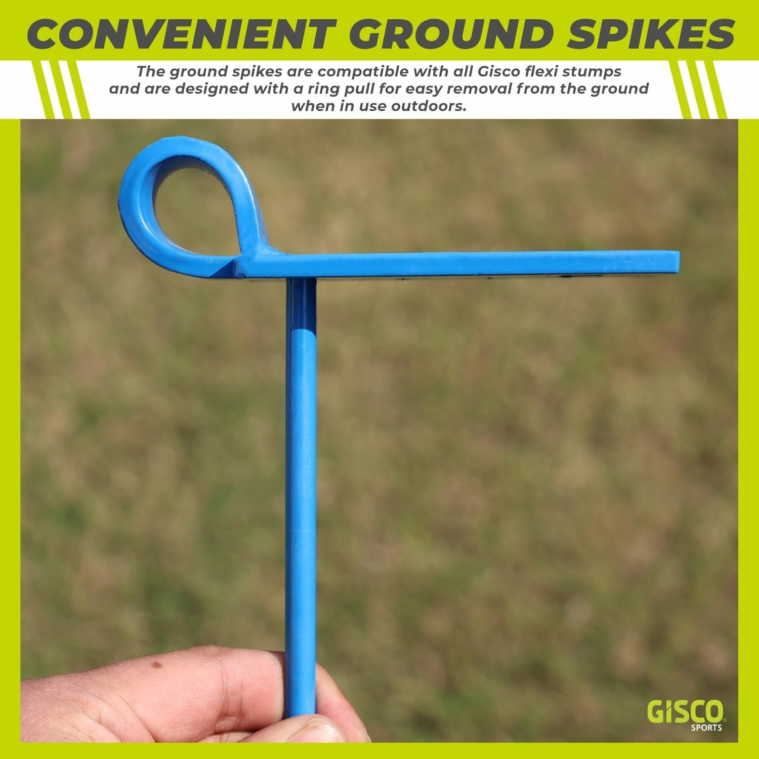 Cricket Flexi Stump | Flexible & Durable Wicket for Training | Portable Cricket Practice Equipment for Indoor & Outdoor Use (Single Flexi Stump)