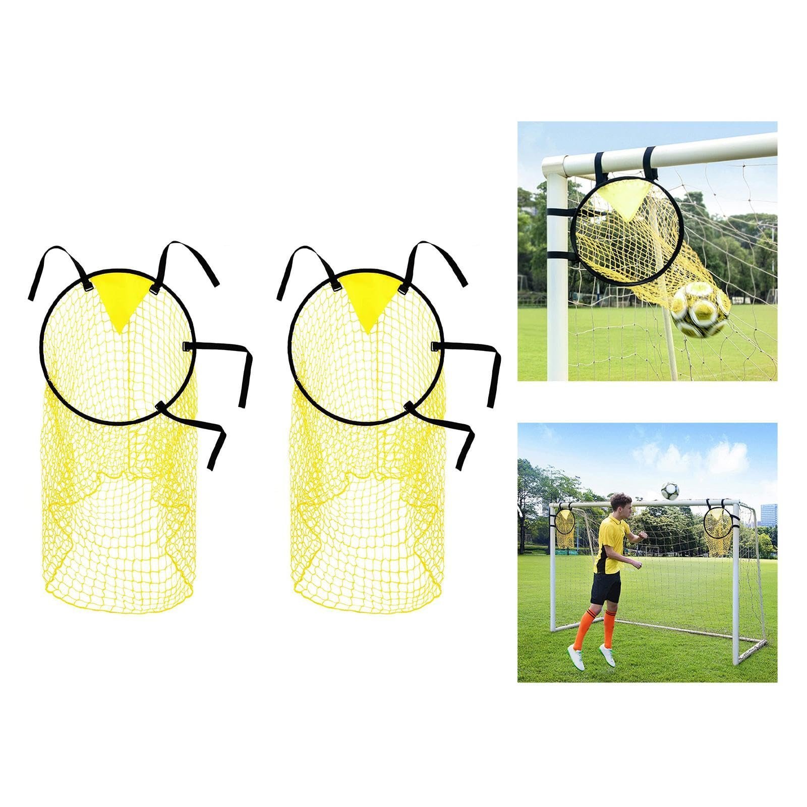 Generic Football Training Net Folding Polypropylene Beginners Soccer Goal Target Net 2 Pieces | Team Sports | Soccer | Goals & Nets