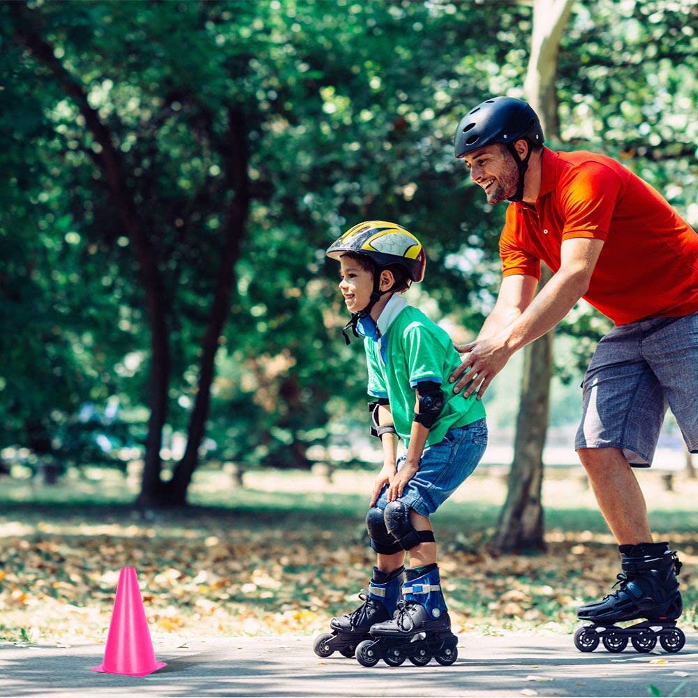 9 inch Traffic Cones, Plastic Sport Cones, Soccer Training Cones for Outdoor Activity & Festive Events (Sets of 10/15/ 20)