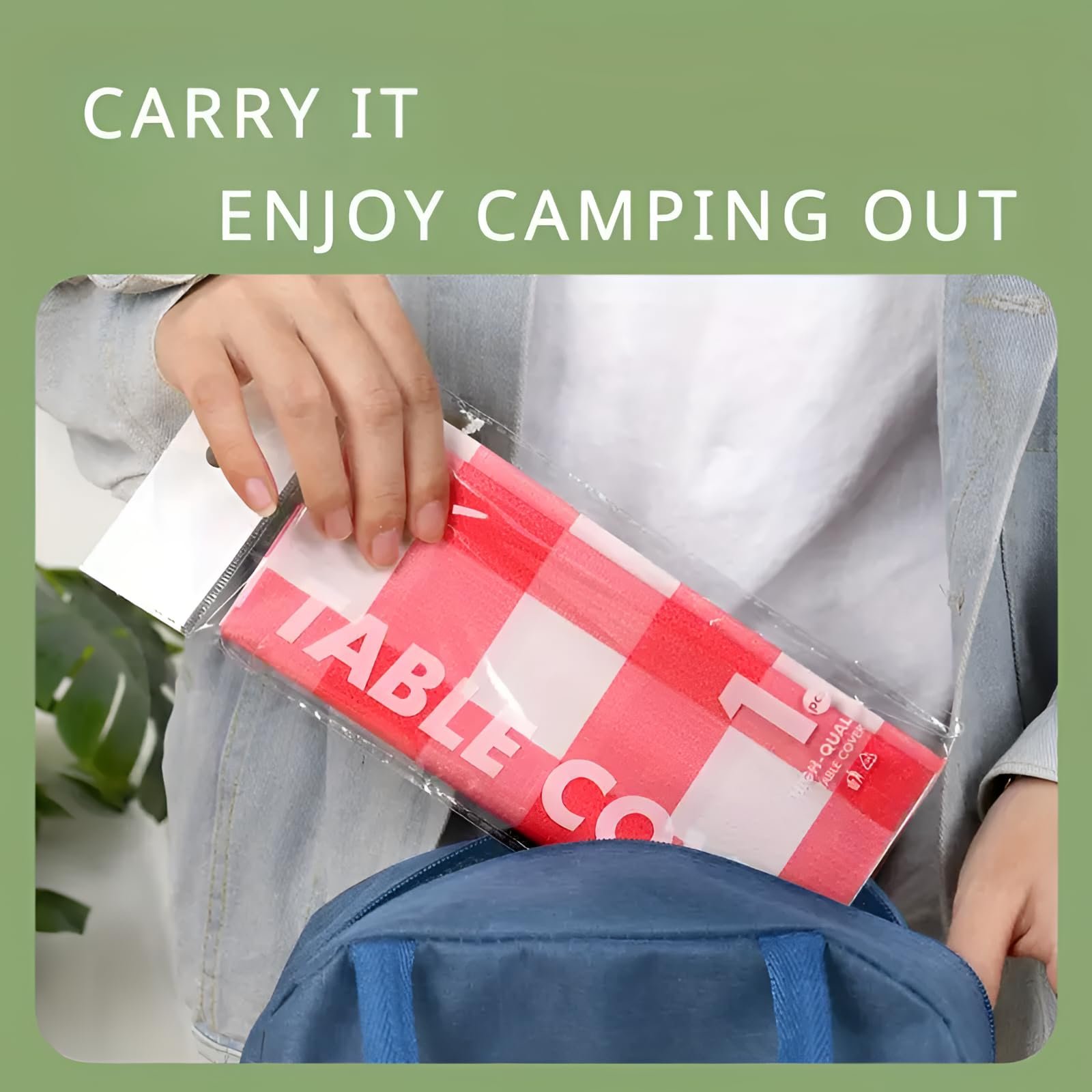Picnic Blanket | Beach Picnic Mat for Indoor & Outdoor | Sandproof Waterproof Larger Mat for Camping, Travel, Hiking, Park, Foldable | Washable Checkered Picnic Blankets (Random Color)